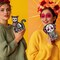 Wooden Day of The Dead Dog Cat Figurine, 2 Piece Dia De Los Muertos Ofrenda Altar Sugar Skulls Altar Table Decorations